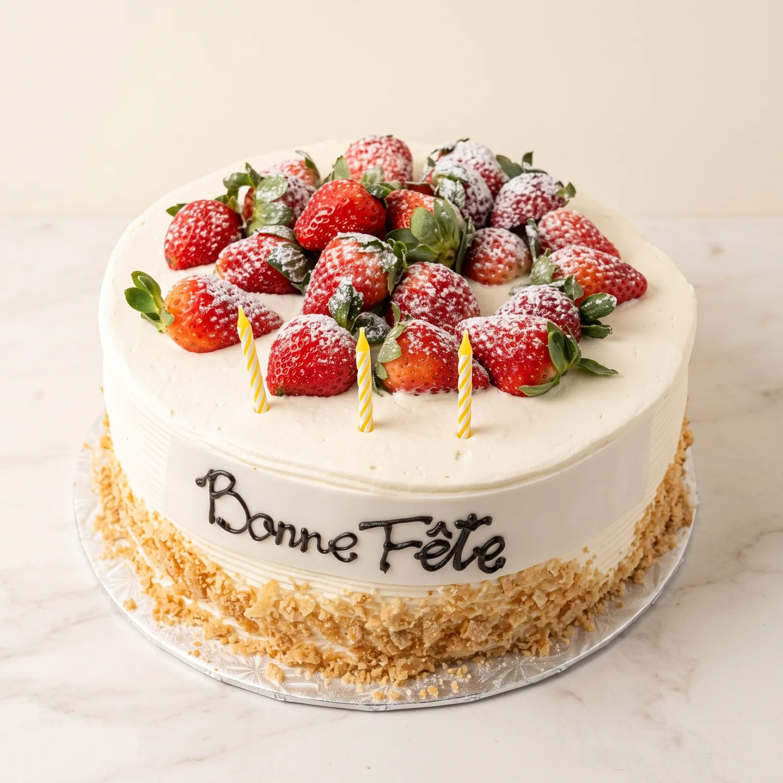 Gâteau aux fraises, Pâtisserie Italia, Saint-Léonard, Montréal