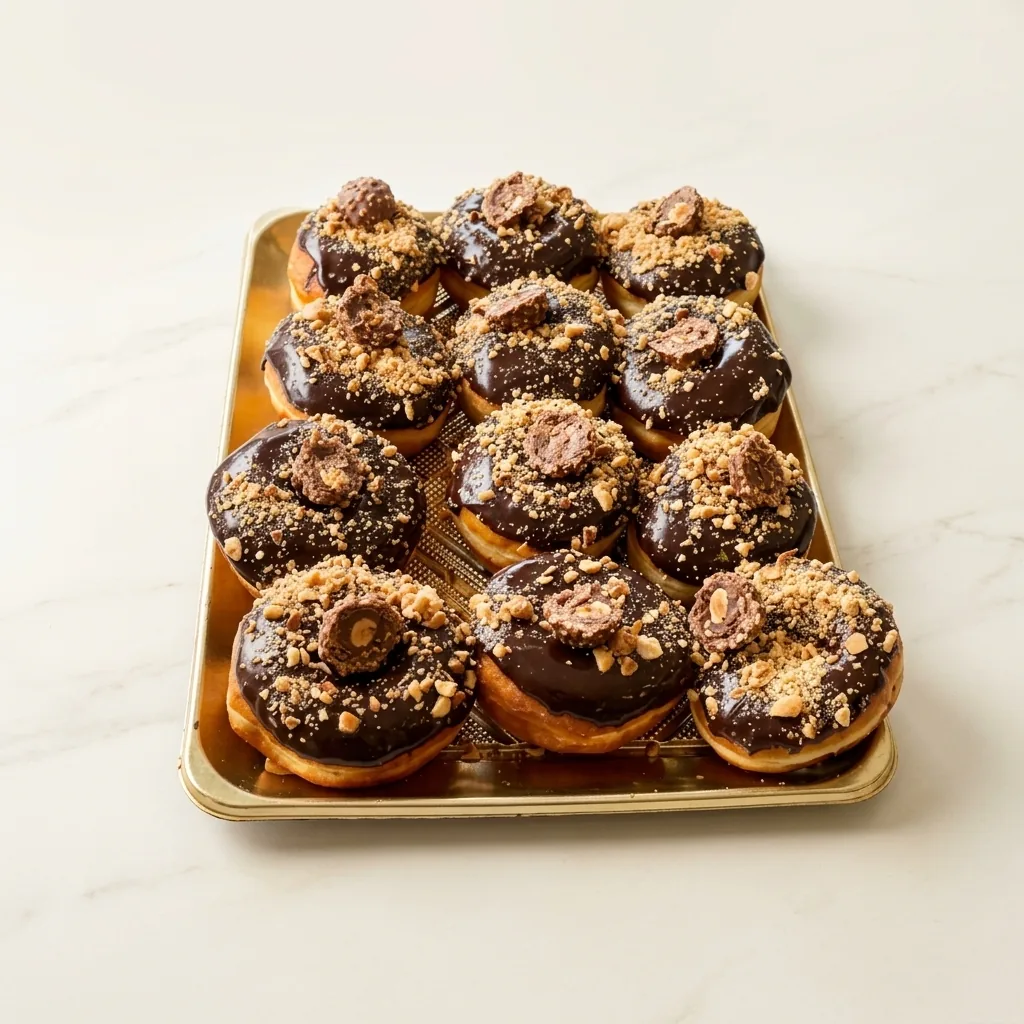 Beignes chocolat-noisette, Pâtisserie Italia, Saint-Léonard, Montréal