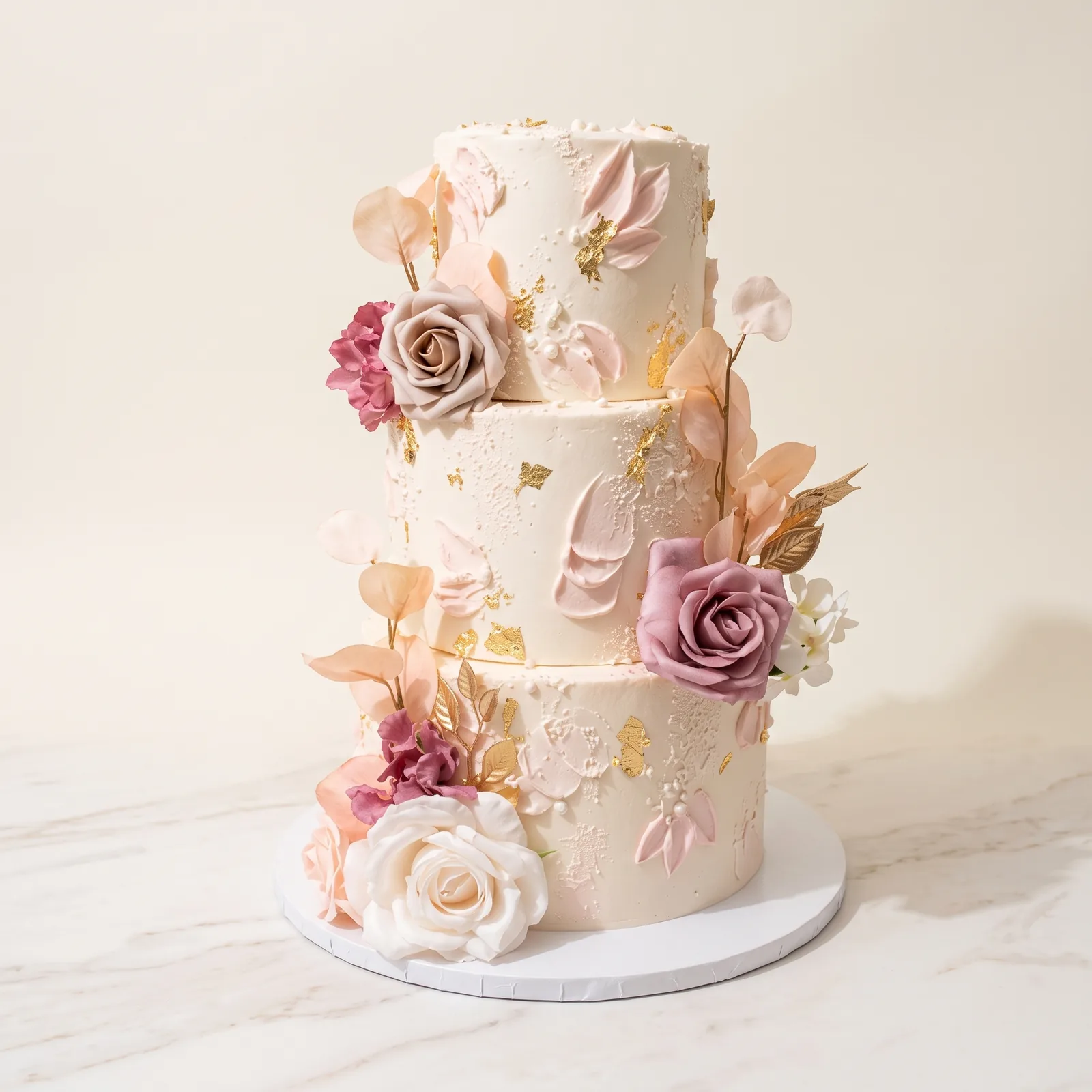 Mariage floral à trois étages, Pâtisserie Italia, Saint-Léonard, Montréal